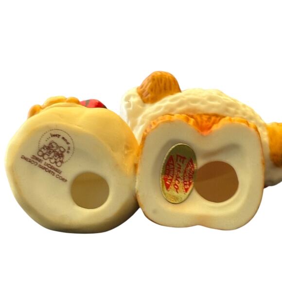 Vintage 1981 Enesco Lucy and Me Teddy Bear Santa Claus Figurine, Porcelain - Picture 3 of 3